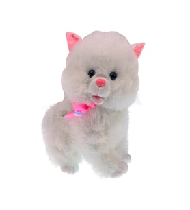 Sevimli Gülen Tombul Peluş Kedi Oyuncak 50 cm (Çok Renkli)