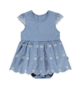 Civil Baby Fistolu Zıbınlı 6-18 Ay Elbise - Mavi