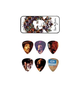 Jim Dunlop Jimi Hendrix Hear My Music 6lı Pena Seti (Medium)