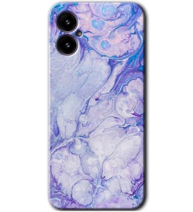 Omix X3 Kılıf HD Desen Baskılı Arka Kapak - Spots Lilac