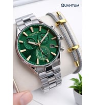 Quantum Sapphire Camlı İtalyan Bileklik Hediyeli 2 Yıl Garantili 10 Atm Erkek Kol Saati 1193.370