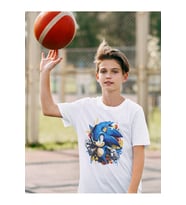 Sonic Baskılı Unisex Oyun Çocuk Tişört (1-12 Yaş)