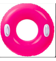intex 59258 Tutmaçlı parlak simit Çap 76 cm (30 inch) (Kırmızı-Kırmızı)