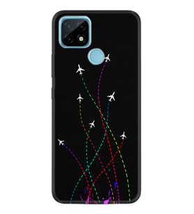 Realme C11 C21 C21Y C25Y C11 2021 Kılıf Desemli Silikon Line Planet 1736