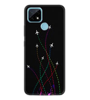 Realme C11 C21 C21Y C25Y C11 2021 Kılıf Desemli Silikon Line Planet 1736