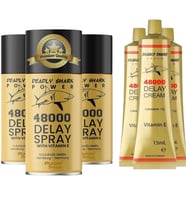 3 KUTU DELAY 48000 GECİKTİRİCİ SPREY + 3 KUTU DELAY 48000 GECİKTİRİCİ KREM SETİ ERKEK GECİKTİRİCİ SPREY VE KREM - PREMİUM ÜRÜN