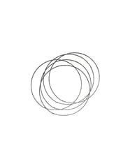 Tel Taç Çemberi 3 MM 18 CM (12 Adet)  Siyah