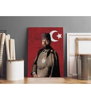 Cemal Paşa Kanvas Tablo 40x55cm Cemal Paşa Dekoratif Tablo