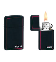 Zippo Çakmak Slim Black Z-Border 1618zb