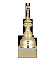 ODAK KUPA - Figürlü Kupalar - Satranç Figürlü Kupalar FG-023 A - 29 cm