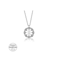 Kristal Taşlı Gümüş Çember Kadın Kolye CSR2181206