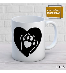 Patili Dostlarımız Temalı İsme Özel Kupa Bardak