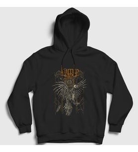 Presmono Unisex Siyah Bird Lamb Of God Kapüşonlu Sweatshirt 93723tt