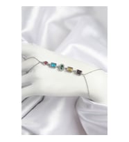 Pirinç Renkli Zirkon Taşlı Model Gümüş Renk Şahmeran - TJ-SN724 TG-V 10663