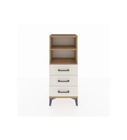 Arges Komodin 2 Raflı 3 Çekmeceli 44x30x106 Çam-Aytaşı
