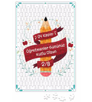 Öğretmenler Günü Hediyesi Öğretmene Puzzle 240 Parça Yapboz