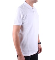 Dagoster DMG23-231319 Beyaz Günlük Yarım Patlı Pike Polo Yaka Erkek Tişört