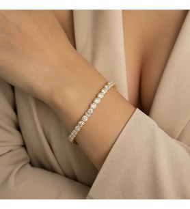 XUPİNG JEWELRY YUVARLAK ZİRKON TAŞLI SU YOLU