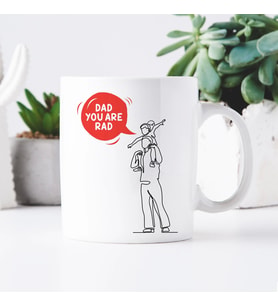 Father’s Day Gift, Dad You are Rad, Mug for Dad, for Daughter Father, Best Father Mug, Mug For Daddy