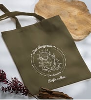 BK Gift Kişiye Özel İsimli Anneler Günü Tasarımlı Haki Kumaş Bez Çanta, Baskılı Omuz Çantası, Alışveriş Çantası, Anneler Günü Hediyesi, Anneye Hediye-8