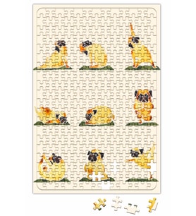 Pug Yoga Köpek Puzzle 240 Parça Yapboz