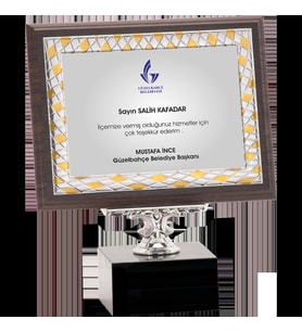 ODAK KUPA - Ahşap Plaketler - PL-020-M A - 18x24 cm
