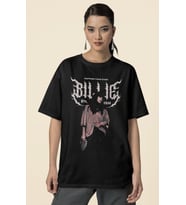 Happier Than Ever Billie Eilish Baskılı Unisex Oversize Şarkıcı Tişört