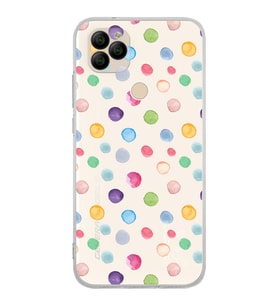 PrintiFy General Mobile GM 22 ile Uyumlu 1mm Slim Fit Water Color 6 Baskılı Şeffaf  Kılıf