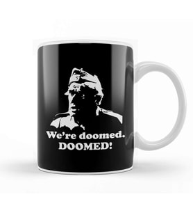 We re Doomed Private James Frazer Dads Army Kupa Bardak Porselen