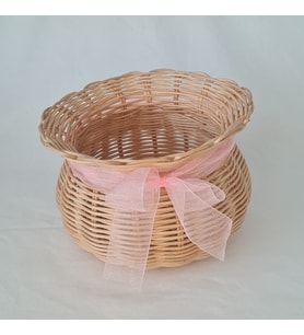 Bohem Çok Amaçlı Dekoratif Bambu Rattan Örgü 16x11 Sepet