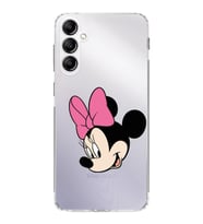 PrintiFy Samsung Galaxy S24 FE ile Kamera Korumalı Kapak Minnie Mouse Tasarımlı Şeffaf Kılıf