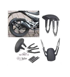 R25-MT25-CBR 125-CBR250-DOMİNAR-PULSAR -NK150-NK250 Uyumlu Universal Çamurluk Sıyırıcı  - Arasmoto (Siyah)