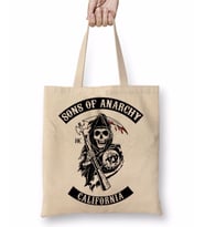 Sons Of Anarchy Logo Bez Çanta Uzun Saplı