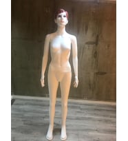 Vitrin Mankeni, Bayan Boy Mankeni, Makyajlı Plastik Beyaz (Vitrin RAF)