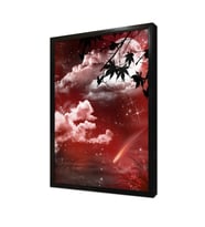 Fantastik Gökyüzü Çerçeveli Mdf Tablo