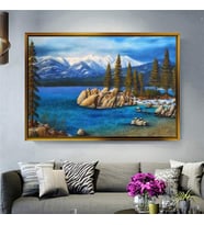 Altın Çerçeveli dekoratif tablo a2126 (Gold)