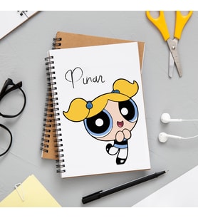 Powerpuff Girls Bubbles Defteri Kişiye Özel