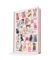 DEFFTER 14X20 SUMMER CATS / COOL CATS SERT KAPAK ÇİZGİLİ DEFTER 96 YP