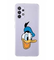 Samsung Galaxy A13  Kapak Donald Duck Tasarımlı Şeffaf Silikon Kılıf