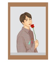 Bts Jin Persona Sanatı Tablo Ahşap Poster Dekoratif Kod2255