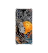 PrintiFy Oppo A92 ile Uyumlu Simya Serisi Mozaik Tanrıça Tasarımlı Uv Baskılı Köşe Korumalı Antişok Kılıf