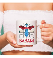 LB Aile Temalı Canım Babam Beyaz Kupa Bardak, Babaya Hediye