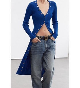Moda Stil Slim V Yaka Midi Boy Limited Edition Triko Bodycone Elbise