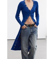 Moda Stil Slim V Yaka Midi Boy Limited Edition Triko Bodycone Elbise