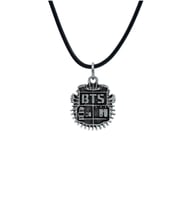 Minimal BTS Army Deri ip Kolye - Gümüş Kaplama - Kadın Erkek Kolye - No:961
