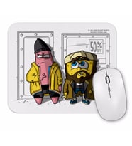 Jay And Silent Bob Pat and Silent Bob Squarepants Mouse Pad