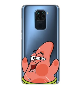 Xiaomi Redmi Note 9 Uyumlu Patrick Star Desenli Şeffaf Telefon Kılıfı