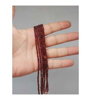 Bileklik Boy Lal (GRANAT) (GARNET) Taşı Küp Şekilli Dizi 2mm Yarım Dizi (17CM UZUNLUĞUNDADIR)
