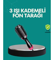 Kurutmalı Saç Şekillendirici Fönlü Fırça 1200 Watt Güç