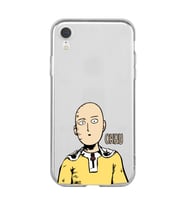 Iphone XR Uyumlu One Punch Man Tasarımlı Şeffaf Telefon Kılıfı